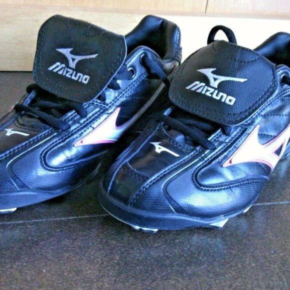Mizuno Shoes Softball + Baseball 9-Spike Cleats Size USW 6.5 Women's Black Sport - Picture 10 of 16